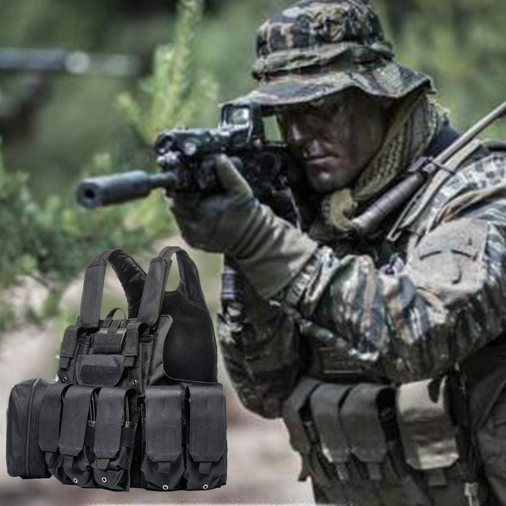 Amazon Co Jp Atairsoft 1000dナイロン Molleデザイン タクティカルベスト サバゲーベスト ボディアーマー 収納可能 サバゲー装備 Acu ホビー 通販