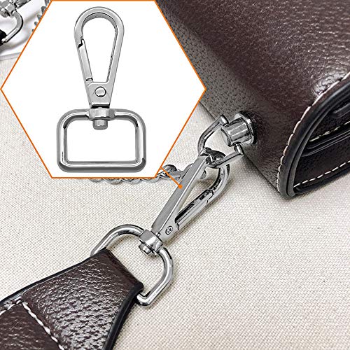 20Pcs 3/4" Inside Diameter D Ring Swivel Lobster Clasp,Metal Swivel Snap Hook Swivel Clasps Claw Lobster Lanyard Clasp Keychain Clips Hook For Keychain Lanyard,Jewelry,Diy Crafts Supplies #TOP5