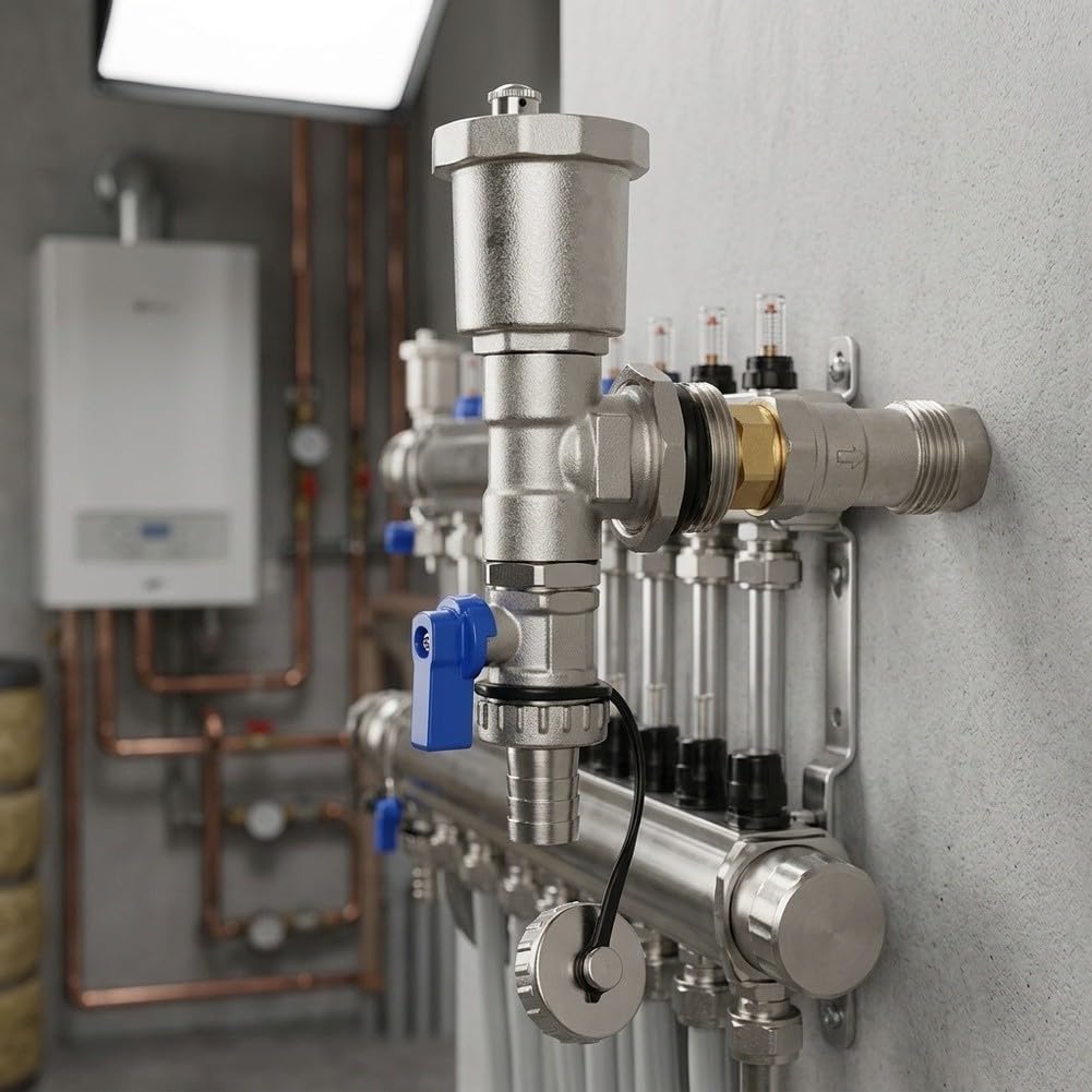 Separador de agua del acero inoxidable con la ventilación auto del aire