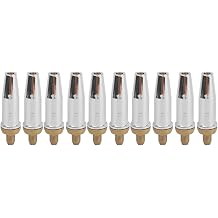 10 Pieces CNC Machined Components - Gas Cutting Nozzle Tips for and Acetylene Machine Sleeve Type Torch Head, Stainless Steel with Mirror Chrome Plating, Model G07-303. 3#