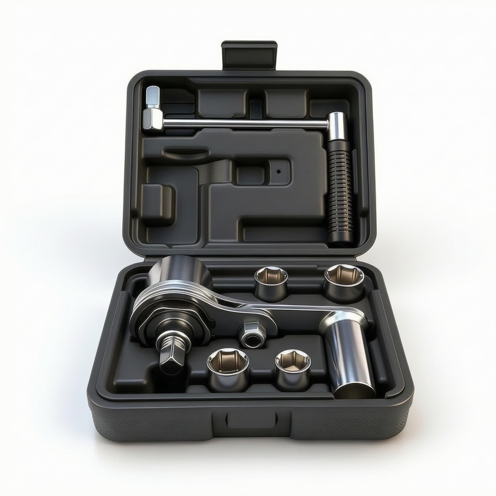 Harilla Kit Cambio Pneumatici Facile da Usare Custodia Rigida Inclusa, Chiave con Bussole, Portatile, Chiave con Valigetta, per Garage, Officina, Automobilisti