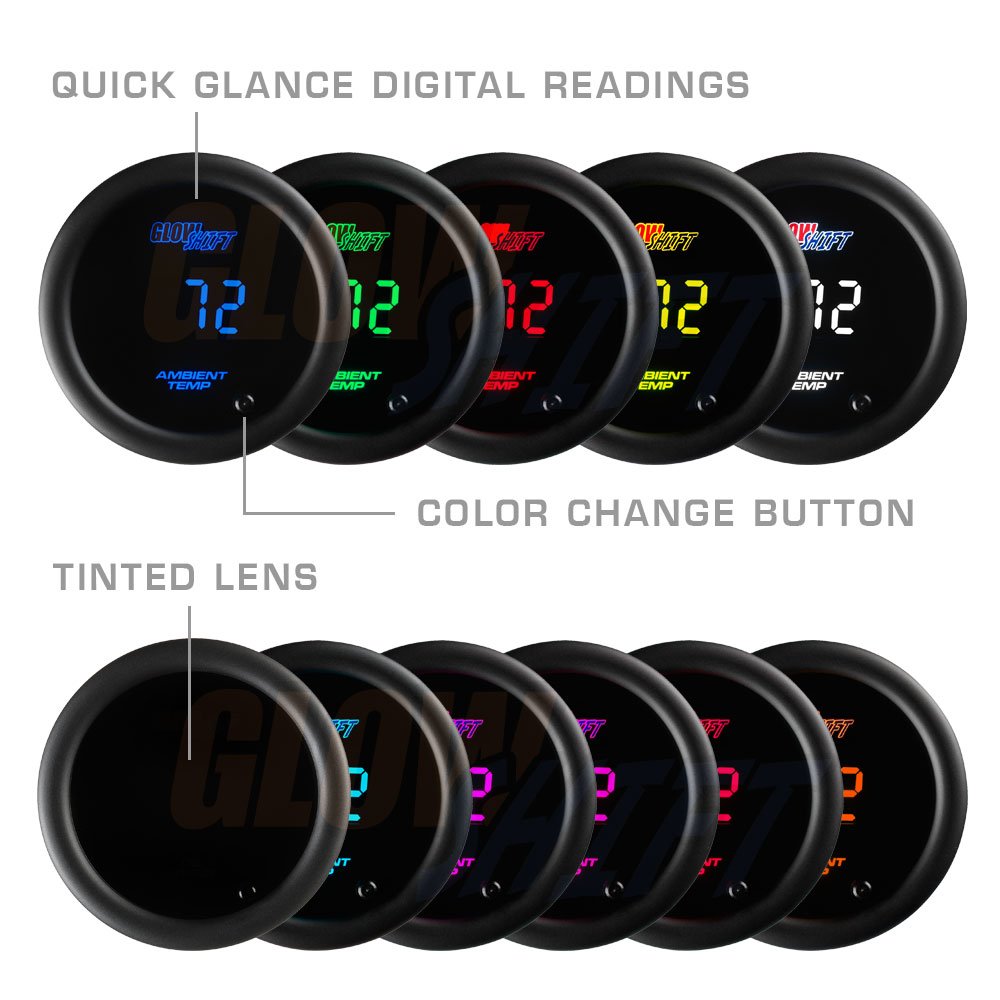 GlowShift - Medidor Digital de Temperatura del Aire (10 Colores)