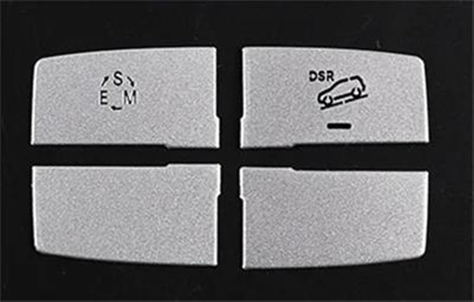 Yeskit D Silver Car Styling Control Multimedia Suspension System Buttons Switch Cover Stickers For Benz Ml Gl Gle Gls Class X166 W166(D Silver)