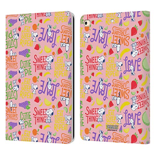 Protège-écran iPad 9.7 étui portefeuille cuir Snoopy contre les chocs