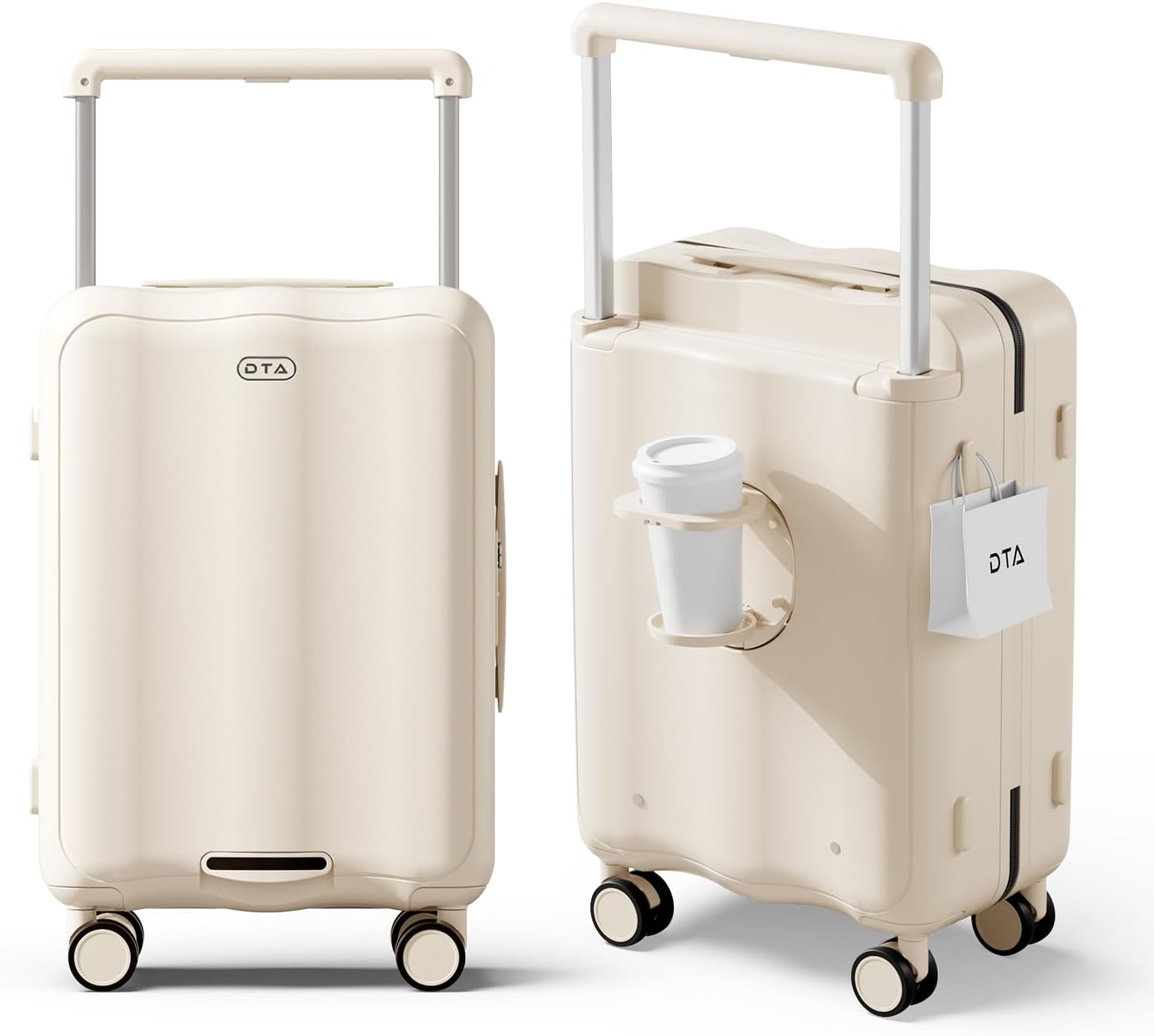 Top Opening PC Hard Shell Suitcase, 20-inch International Carry On Luggage with TSA Lock, 360 Silent Spinner Wheels, Lightweight - Ideal for Business Travel Suitcase (Pink, Carry-On 20-Inch)