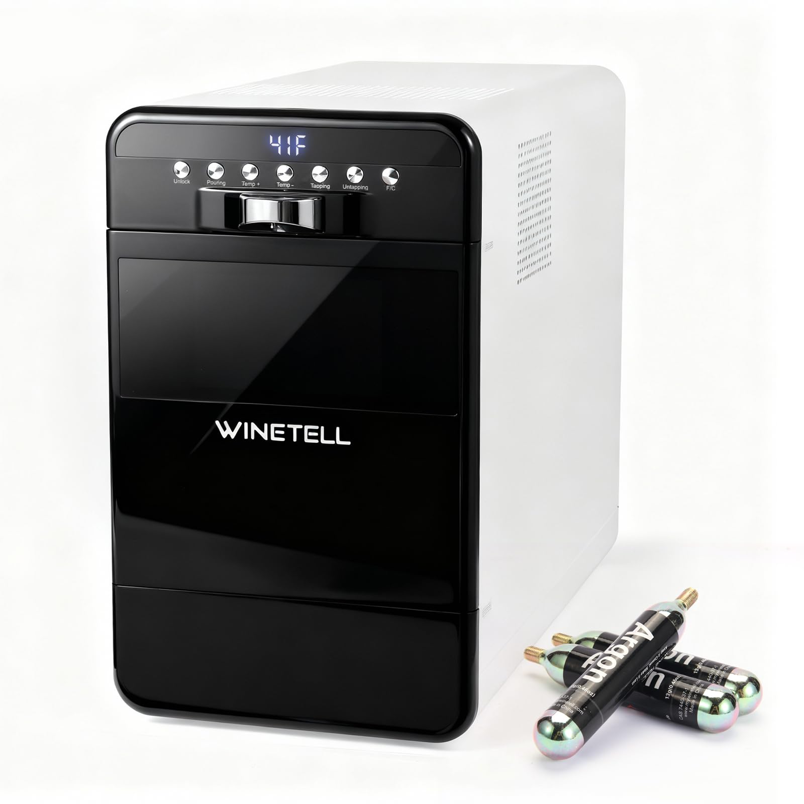 Sistema de conservación de vino - Ahorro y dispensador de vino con control de temperatura ajustable, conserva la frescura y el sabor del vino, para el hogar, la oficina y el hotel, sin