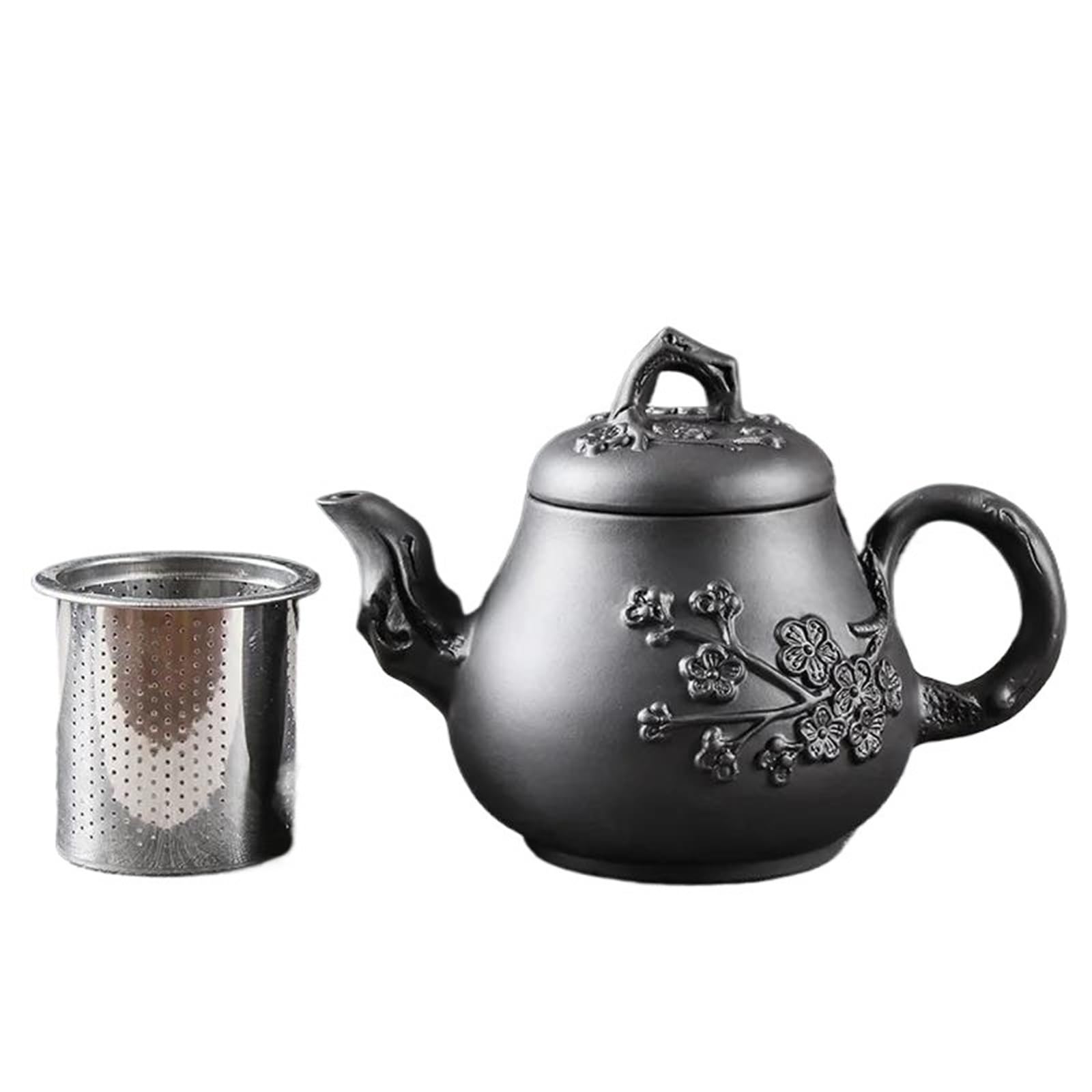 Teekanne, Reise-Teesets, Teekanne, Nachmittagstee-Set, individuell gestaltete chinesische Teesets, antike Zhu-Schlamm-Schönheits-Teekanne, handbemalter Pflaumen-Filterkessel, Yixing-Roherz-Teekanne