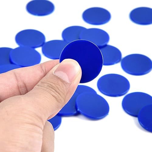 Miniatura 4 de Coopay 300 discos de plástico para contadores de aprendizaje, discos de conteo de fichas de bingo para práctica de matemáticas y fichas de póquer, 1