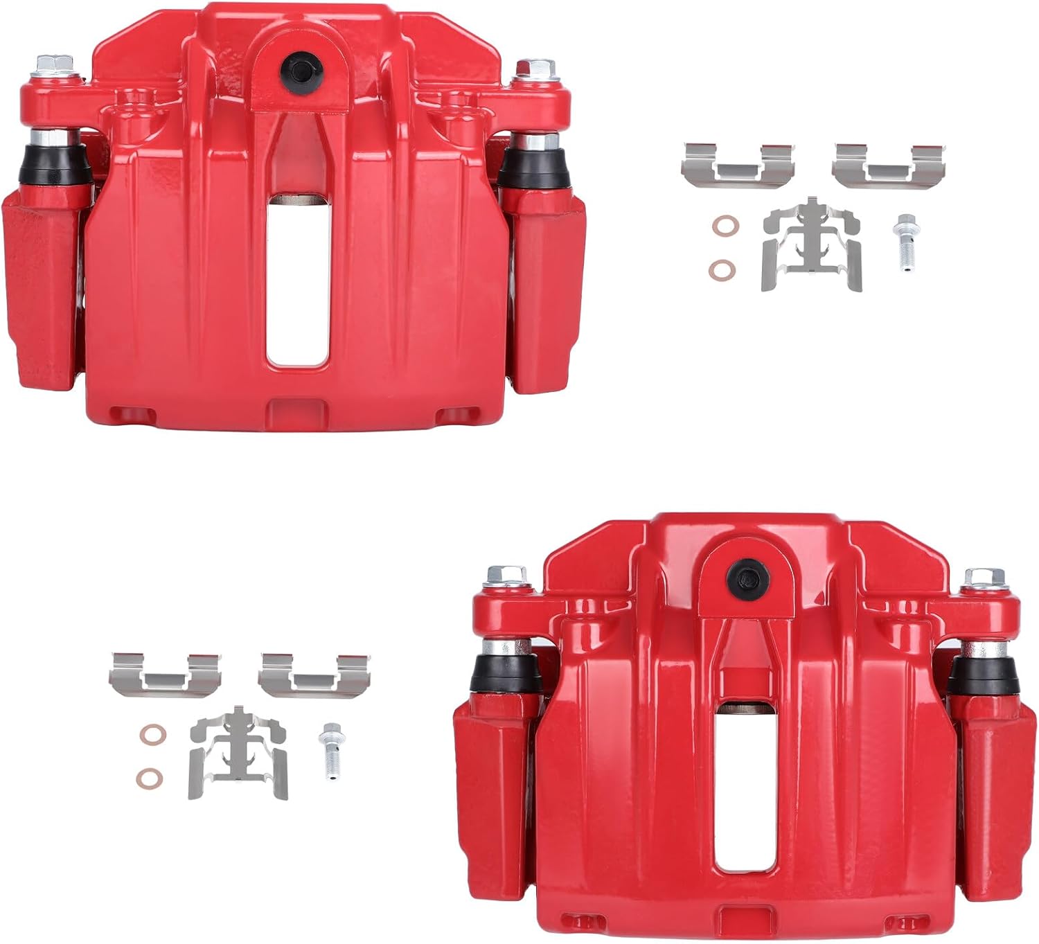 Disc Brake Caliper Assembly ANPART 18-B4726 18-B4727 w/Bracket Rear Left & Right Sets of 2 Compatible For Cadillac 2000-2002,For Chevrolet 1999-2005,For GMC 1999-2005