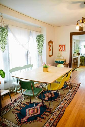 Miniatura 4 de RECUTMS Flores colgantes lavanda resistentes a los rayos UV, plantas artificiales para interiores y exteriores, jardín, porche, ventana, caja de