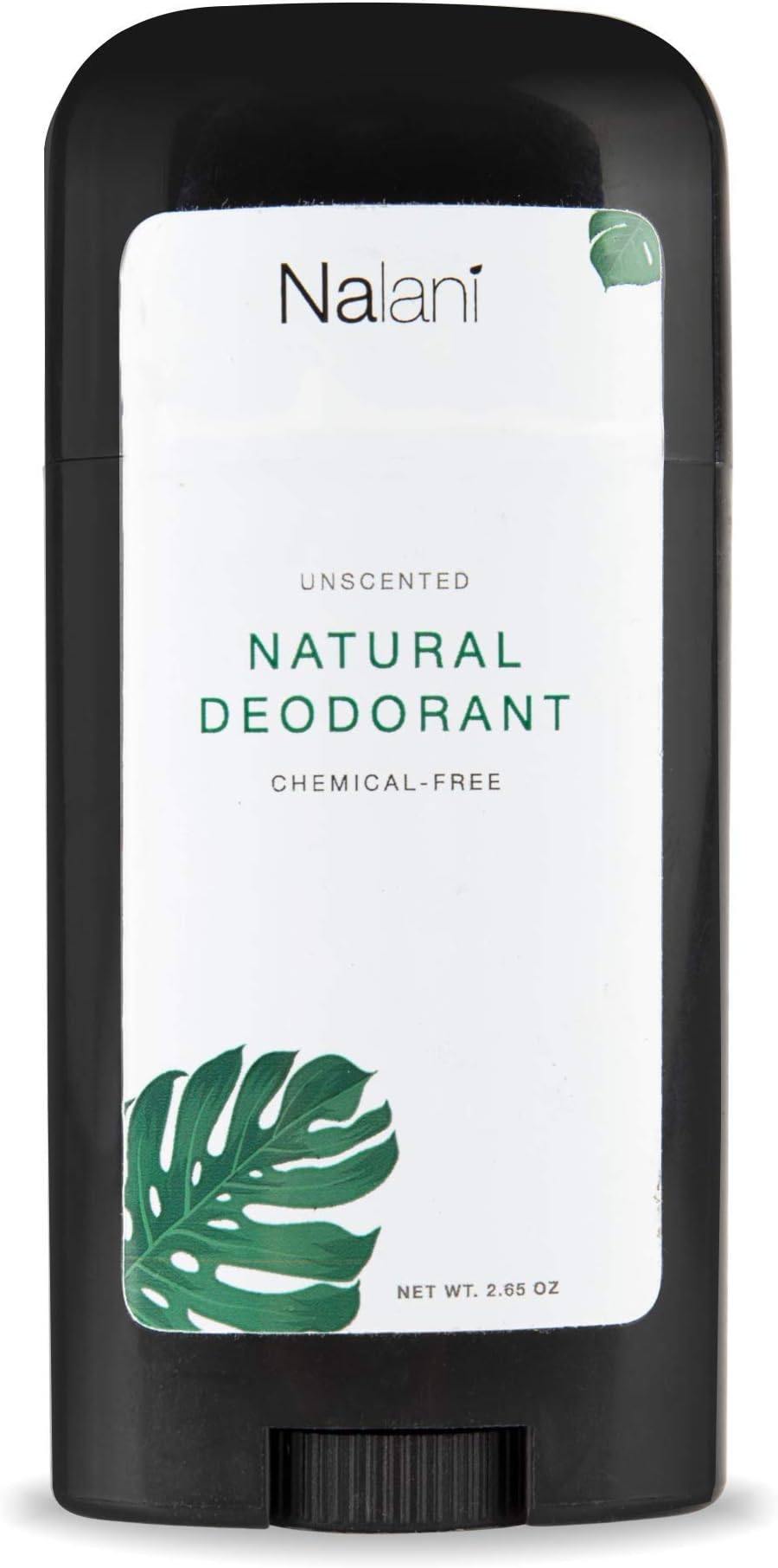 Nalani Truly All-Natural, Organic Deodorant for Women and Men, in 2.65oz Stick - no Added Scent