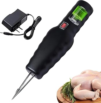 Electric Quick Chicken Plucker, Electric Poultry Plucker, Handheld Chicken Feather Plucker, Rechargeable Portable Automatic Plucker Machine for Chicken, Bird, Duck, Turkey Charging Type,Black