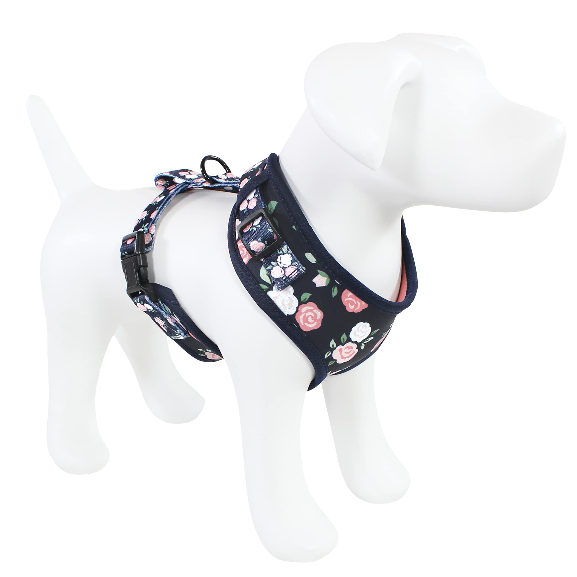 Luvable Friends Unisex szelki dla zwierząt domowych, kwiatowe, S