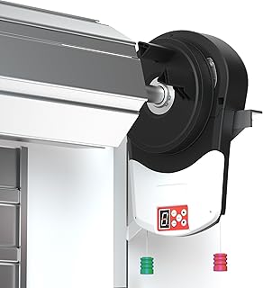800N Force Automatischer Roll-Up-Garagentoröffner,Elektrisches Garagen-Rolltor – Integrierter Motor, Rolltoröffner mit 2 Fernbedienungen für Garagen, landw. Betriebe & Boutiquen