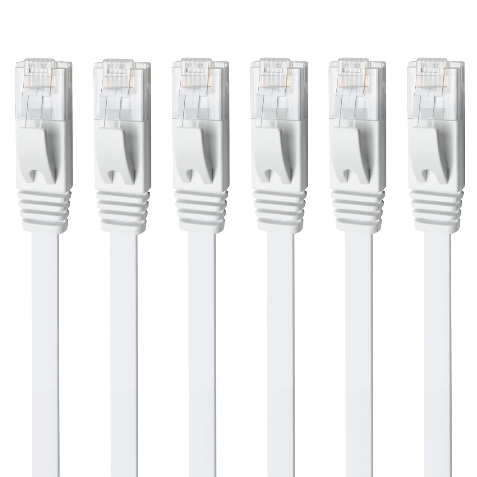 Yauhody CAT 6 Ethernet Cable 0.5m Black 6Pack Network Cable High Speed CAT6 Ethernet Patch Leads 0.5m Lan Cable CAT6 Gigabit Internet LAN Patch Cable for TV Gaming Router(6Pack Black) — view 21