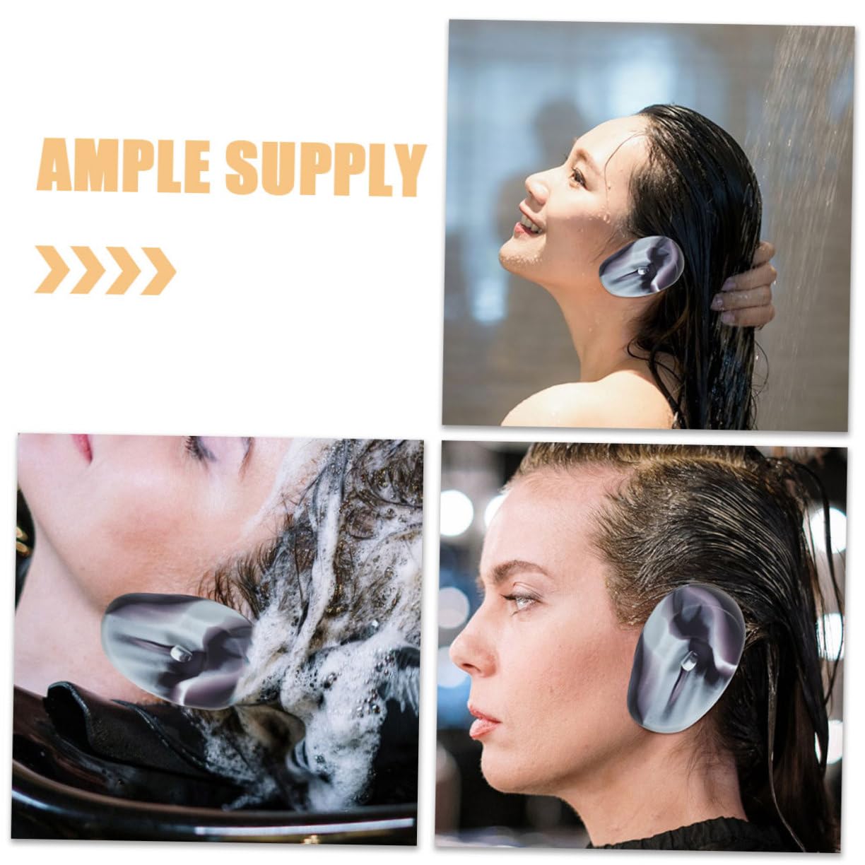 Beaupretty 15pares Cubiertas De Oído De Impermeables Para Tinte De Cabello De Para Orejas Reutilizables Accesorio De Peluquería Para Manchas y Del Agua
