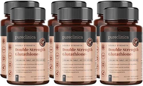 Glutatión 1000 mg x 360 comprimidos (6 botellas de 60) con 500 mg de glutatión, 300 mg de ALA y 200 mg de VIT C por tableta
