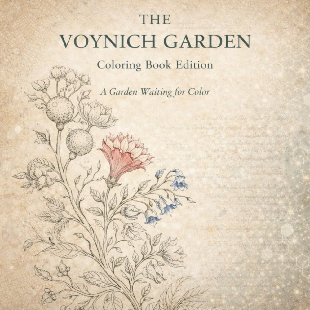 The Voynich Garden — Coloring Book Edition: A Garden Waiting for Color
