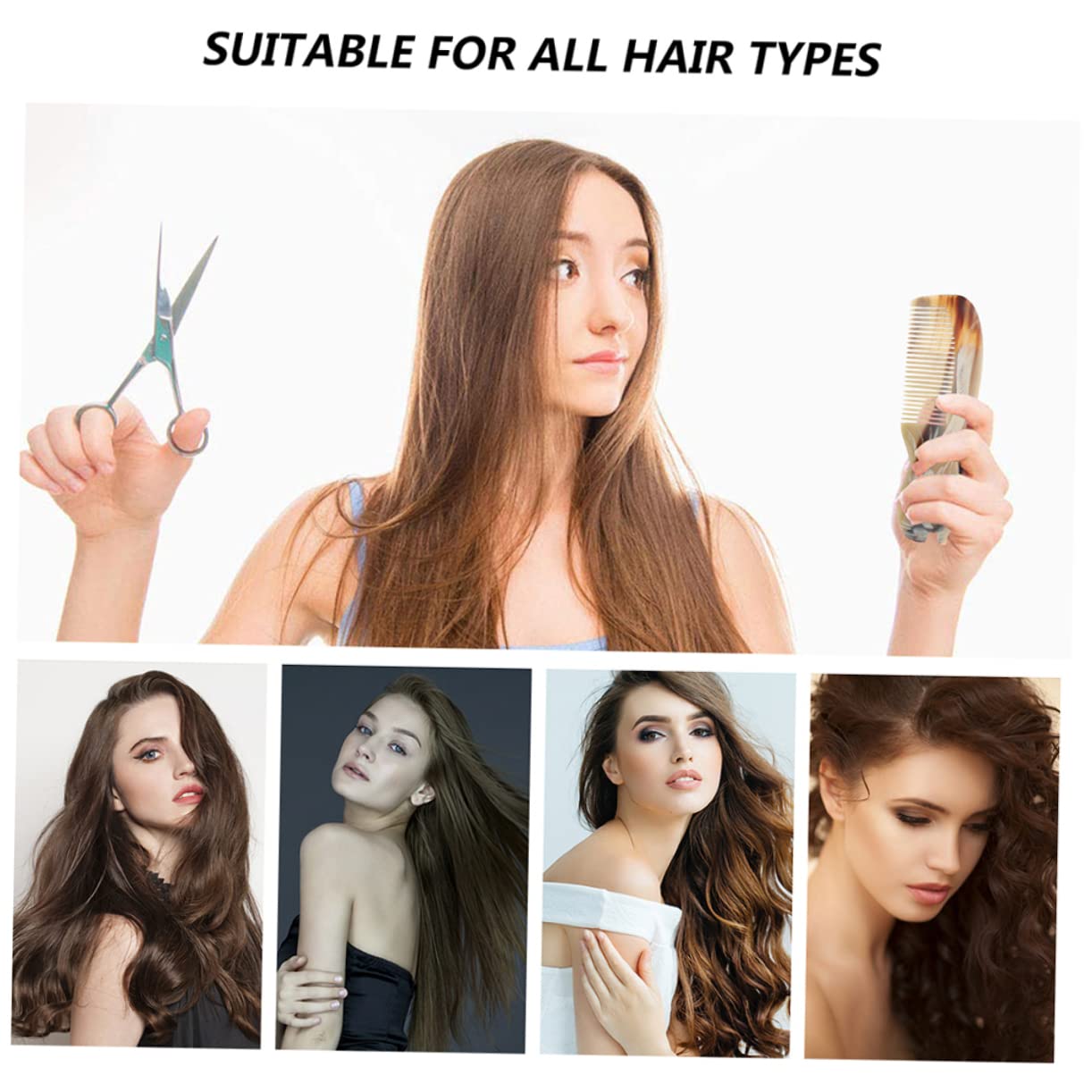 MAGICLULU 9piezas Peine Natural De Peines Desenredantes Portátiles Para Hombres y Mujeres Para Cabello Rizado y Lacio Accesorio De De Alta Durabilidad