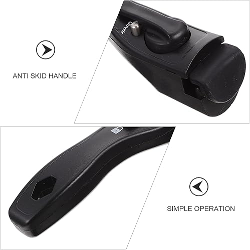 Miniatura 8 de BESPORTBLE Mango de sartén desmontable antiquemaduras para Wok, diseño ergonómico, fácil instalación, baquelita negra para cocina casera, 1 ud