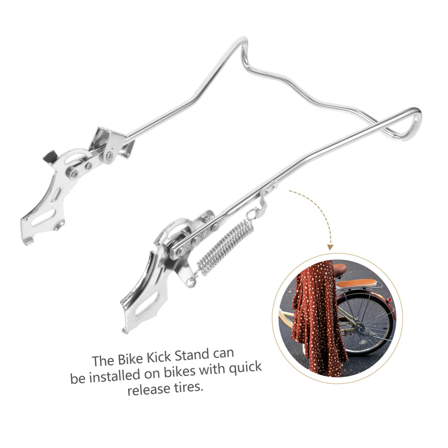 Patas Dobles para Bicicleta Soporte para Bicicleta Pata De Cabra Pata De Cabra Trasera Soporte De Estacionamiento para Bicicleta Accesorios para Bicicleta Pata Doble De