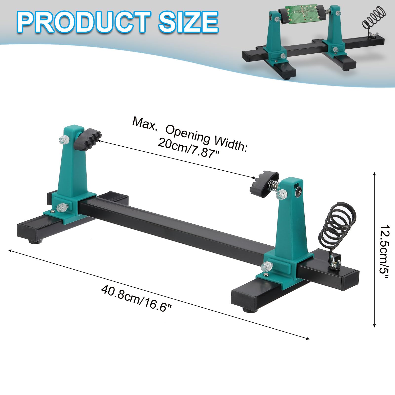 PATIKIL Adjustable PCB Holder Circuit Board Holder 360° Degree Rotation Tool for Circuit Board Soldering Desoldering Repair - Image 2