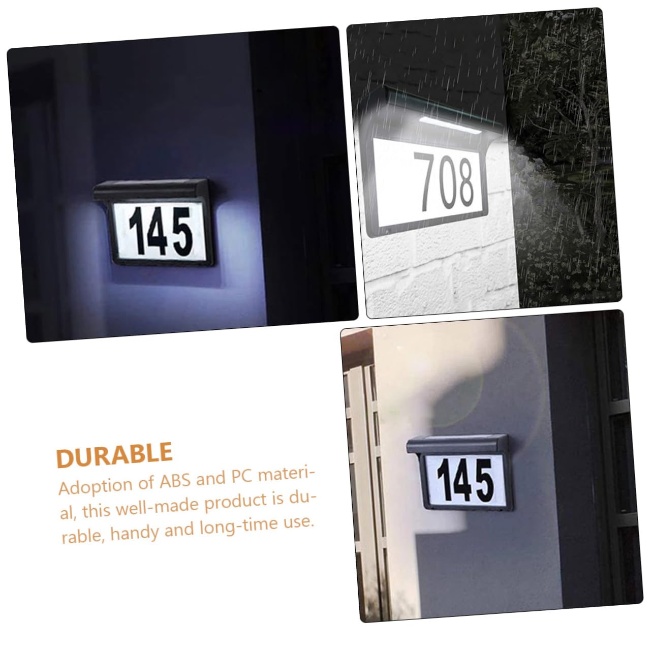 Solar LED Hausnummernlampe Kaltweiß 6000K 1, 2 v 0, 5 W IP55 für Außen