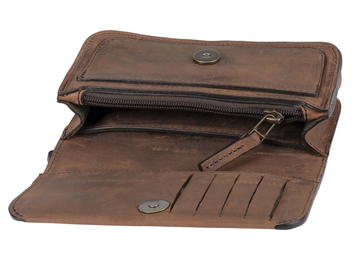 Gürteltasche Leder quer Damen Herren Wandern Festival Reise Ruitertassen Ranger
