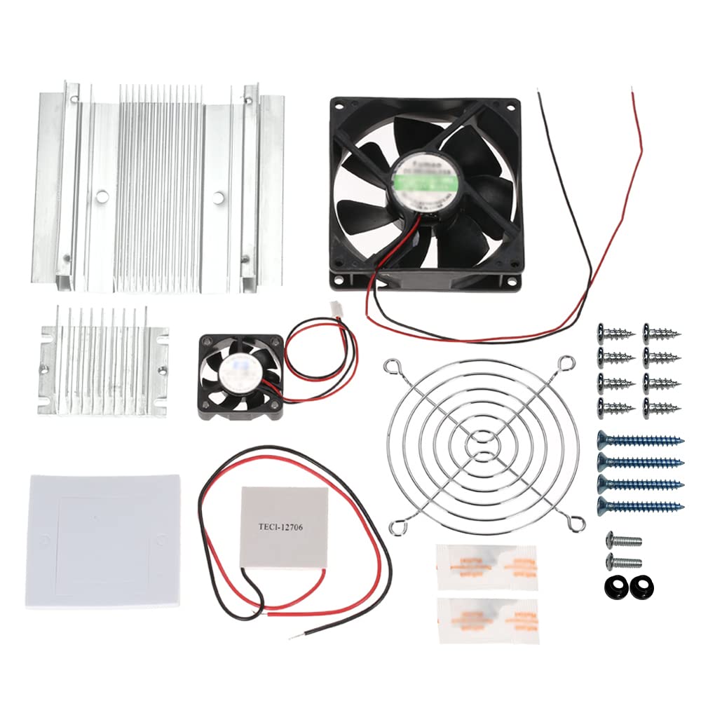 Pepisky DIY Thermoelectric Peltier Refrigeration Cooling System Kit Semiconductor Cooler Conduction Module Radiator Cooling Fan TEC1-12706