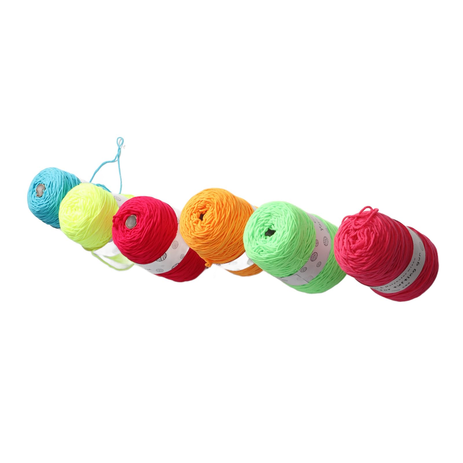 Filato tufting color brillante 6 rotoli per arredamento per la casa a maglia moquette fai -da -te