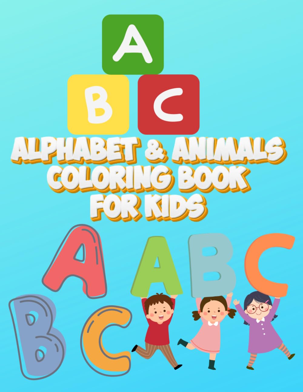 Alphabet & animals: Coloring book for kids