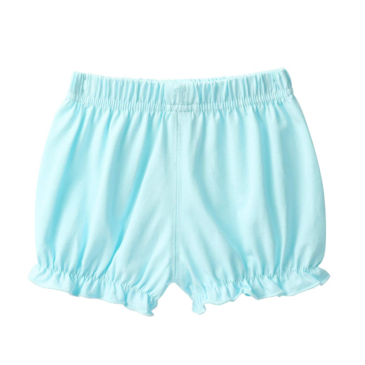 easyforever Baby Girls Cotton Bloomers Loose Harem Shorts Ruffled Legs Breathable Comfortable Diaper Cover Underwear Sky Blue 2-3