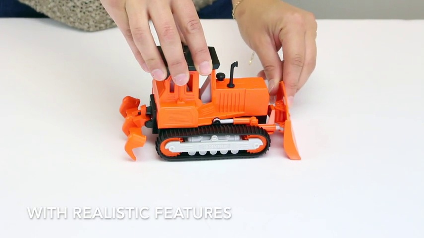 Bulldozer Driven By Battat – Véhicule De Chantier – Bruitages – Pièces Mobiles – Pour Enfants Dès 3 Ans