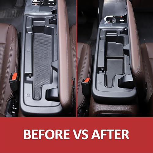 Miniatura 2 de Bandeja organizadora de reposabrazos de consola central de automóvil ABS para BMW X1 U11 2023-2024, caja de almacenamiento de nivel inferior
