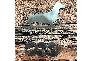 Dachshund Wind Chimes for Outdoor Hanging Outdoor Decor