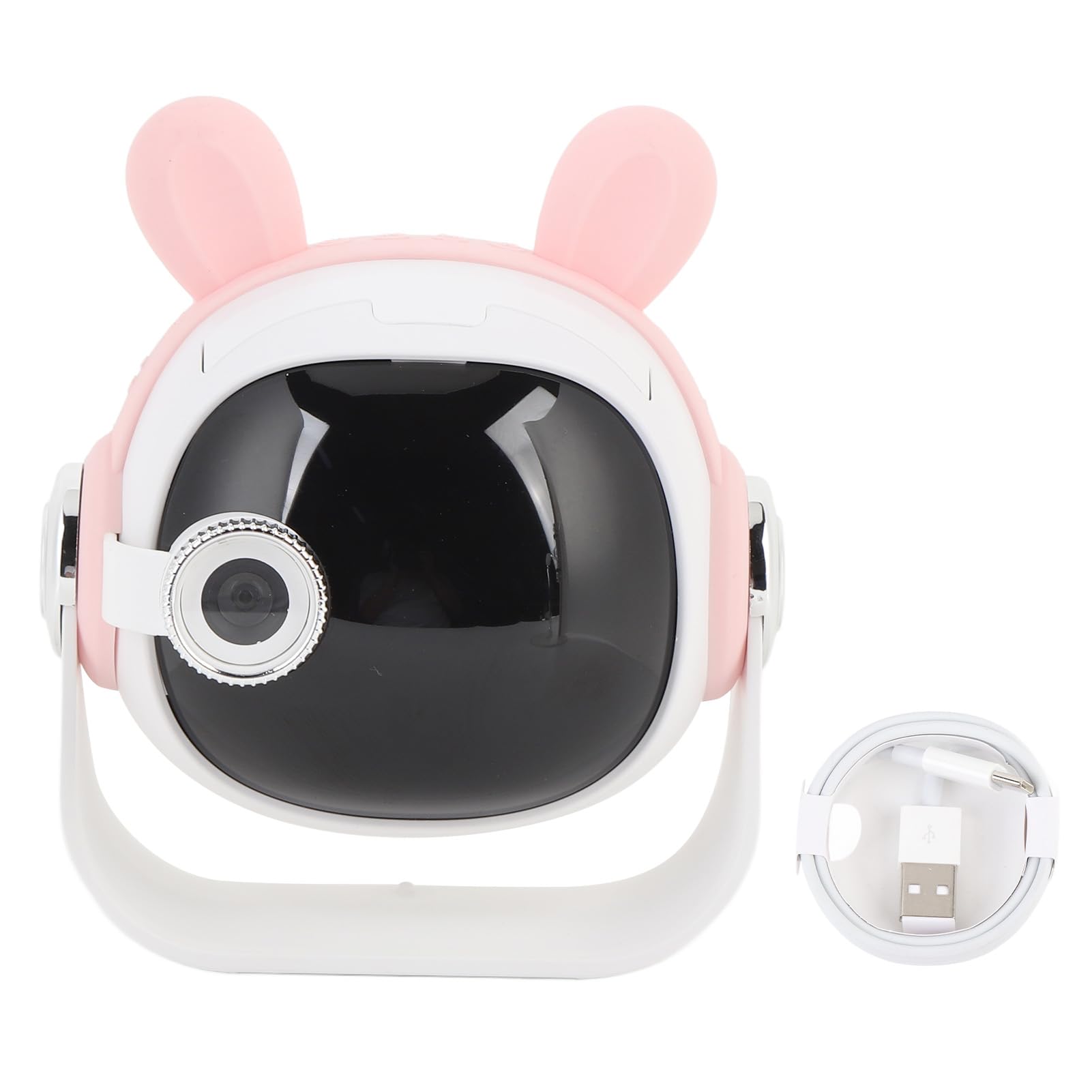 Proiettore con Altoparlante Luce Notturna per Bambini, Lampada per Proiettore Ricaricabile Tramite USB Camera da Letto, Lampada Proiezione con 15 Film
