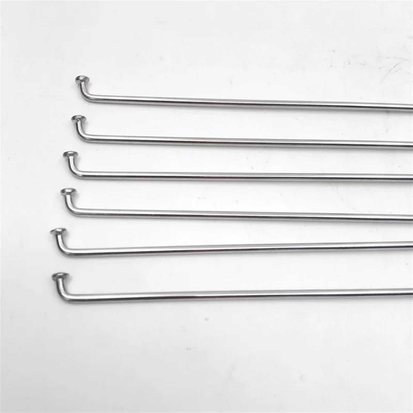 36 szt. 14 G 2,0 mm pasuje do szprych rowerowych, materiał ze stali nierdzewnej 304, szprychy rowerowe, okrągłe oświetlenie korpusu, srebrne szprychy, części rowerowe (długość 266 mm)