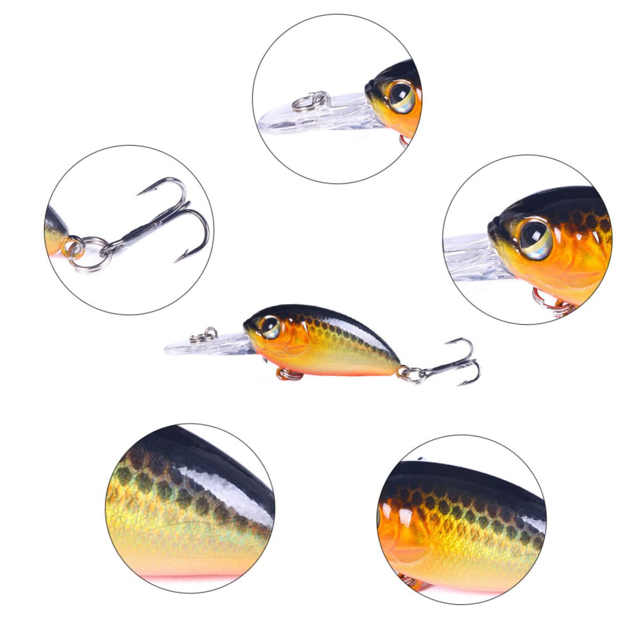 ibasenice señuelo Cebo pececillo señuelos cebos Buceo abordar Suministros de Pesca Artificial Cebo de Pesca señuelos de Pesca simulados AbS Colorful