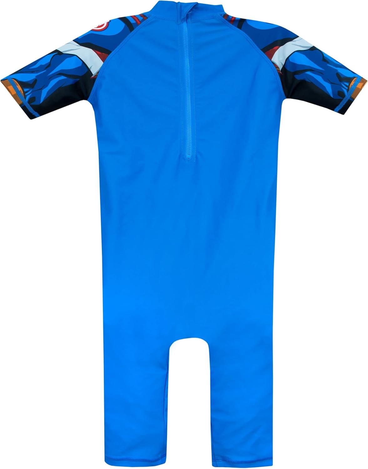 Marvel Boys Avengers Swimsuit Captain America Costume Rash Guard - Image 6
