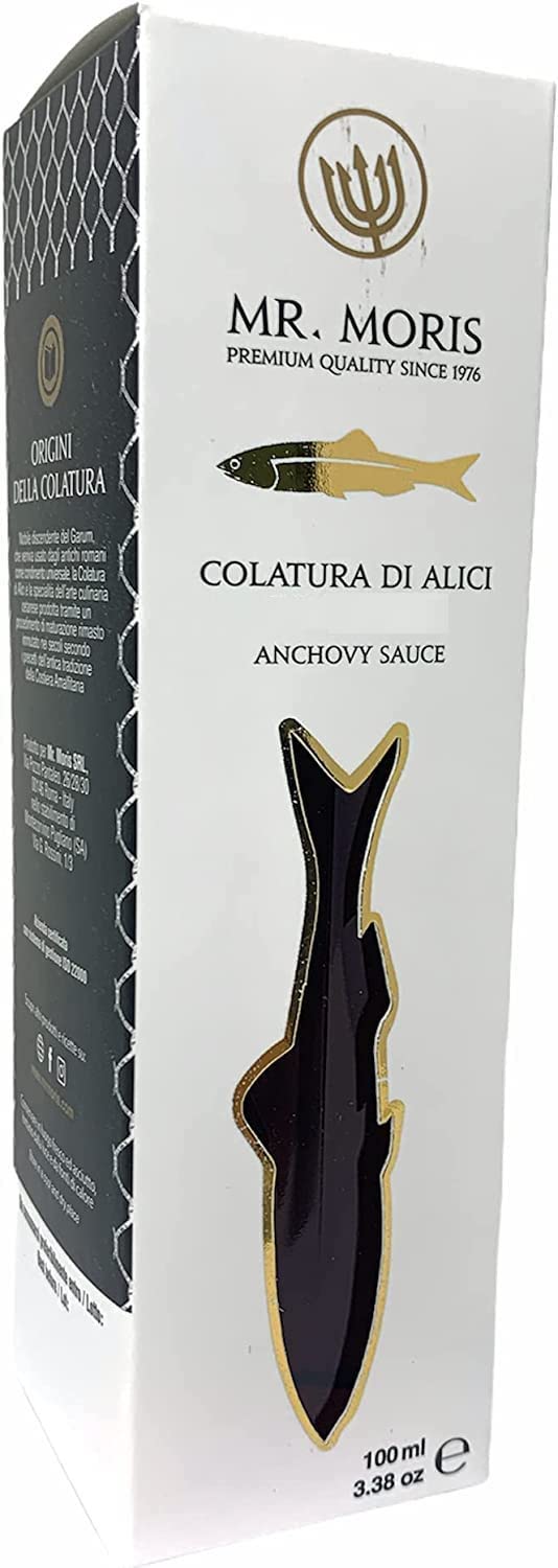 Mr. Moris │ Colatura di Alici de Cetara │ Sauce aux anchois │ Fabriquée en Italie │ 100 ml