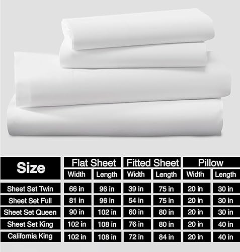 Miniatura 92 de Bluemoon Homes Sábanas de algodón egipcio tamaño Queen con bolsillo profundo, 100% algodón egipcio de 800 hilos, 4 piezas, sábanas de algodón