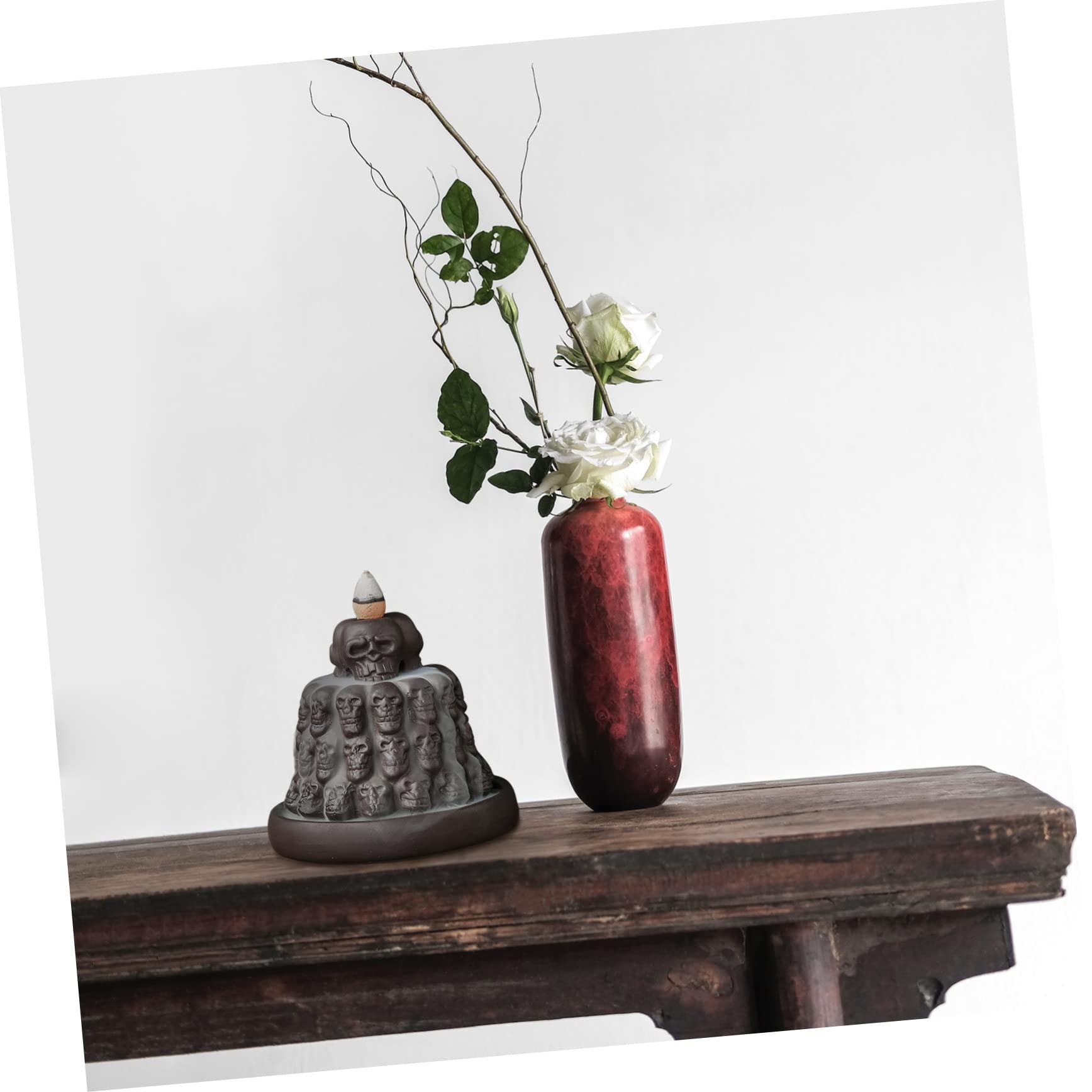 Backflow Räuchergefäß Aus Violettem Sand Kreatives Skulpturen-Design Für Meditation Yoga Und Heimdekoration Für Büro Und Teehäuser Langlebig Und Elegant