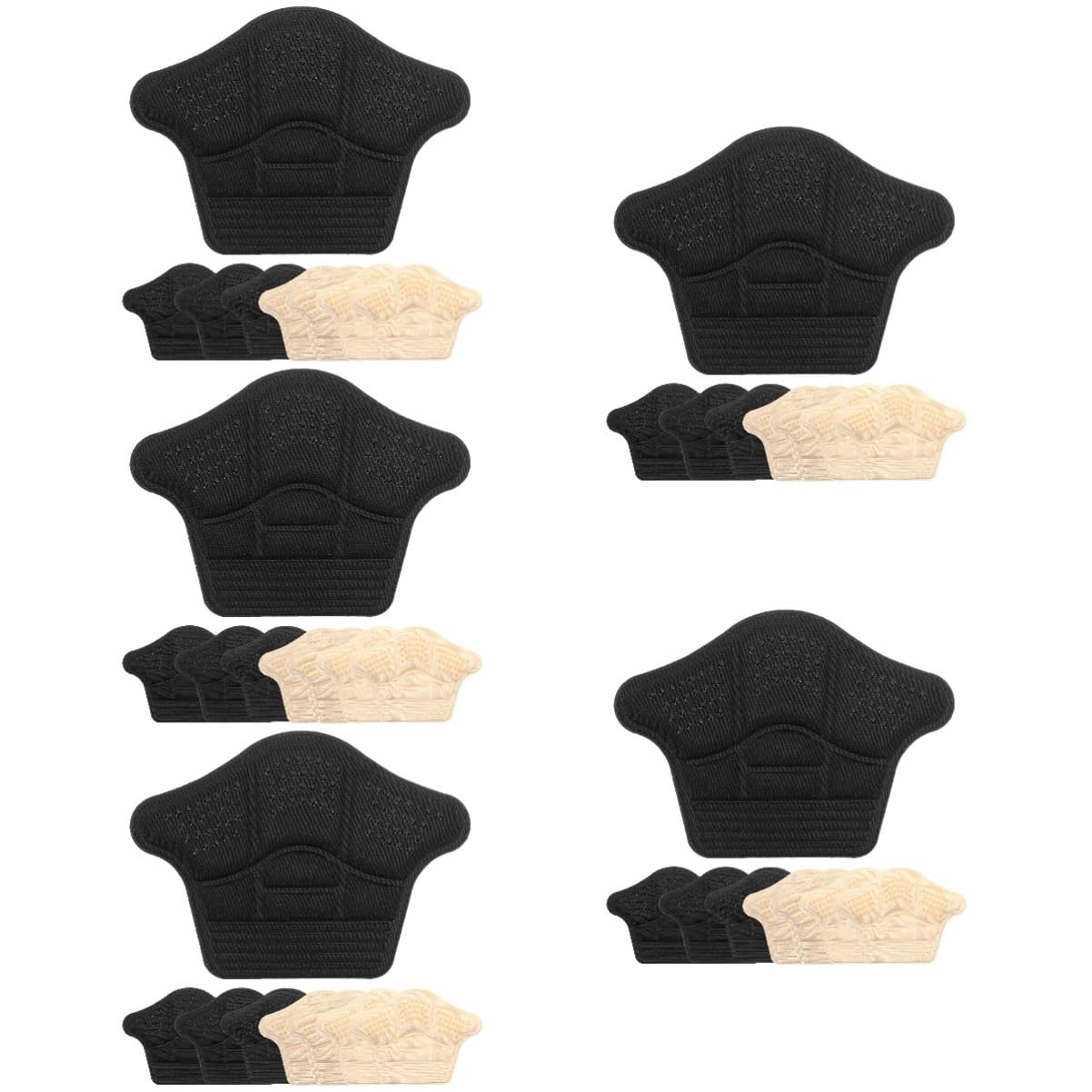 Baluue 5 Sätze Rutschfestes Fersenpolster Schuhteppich Insole Ferseneinsätze Für Damen Schuheinlagen Für Damen High-heel-einsätze Kissen Fersenpolster Für Schuhe Schaum 4 Paare * 5