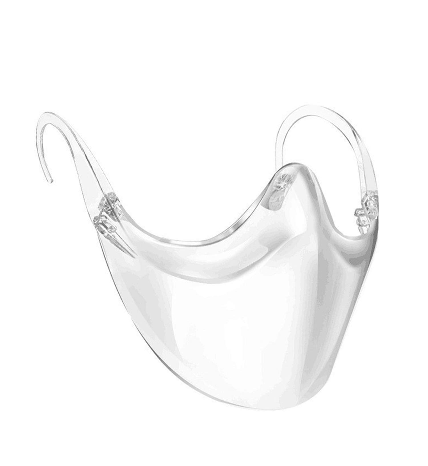 Transparent_Face_Mask, Reusable Clear Protective Cover, Upgraded Breathable & Easy to Clean Lightweight Face Covering, Visible Expression(1 Pack)