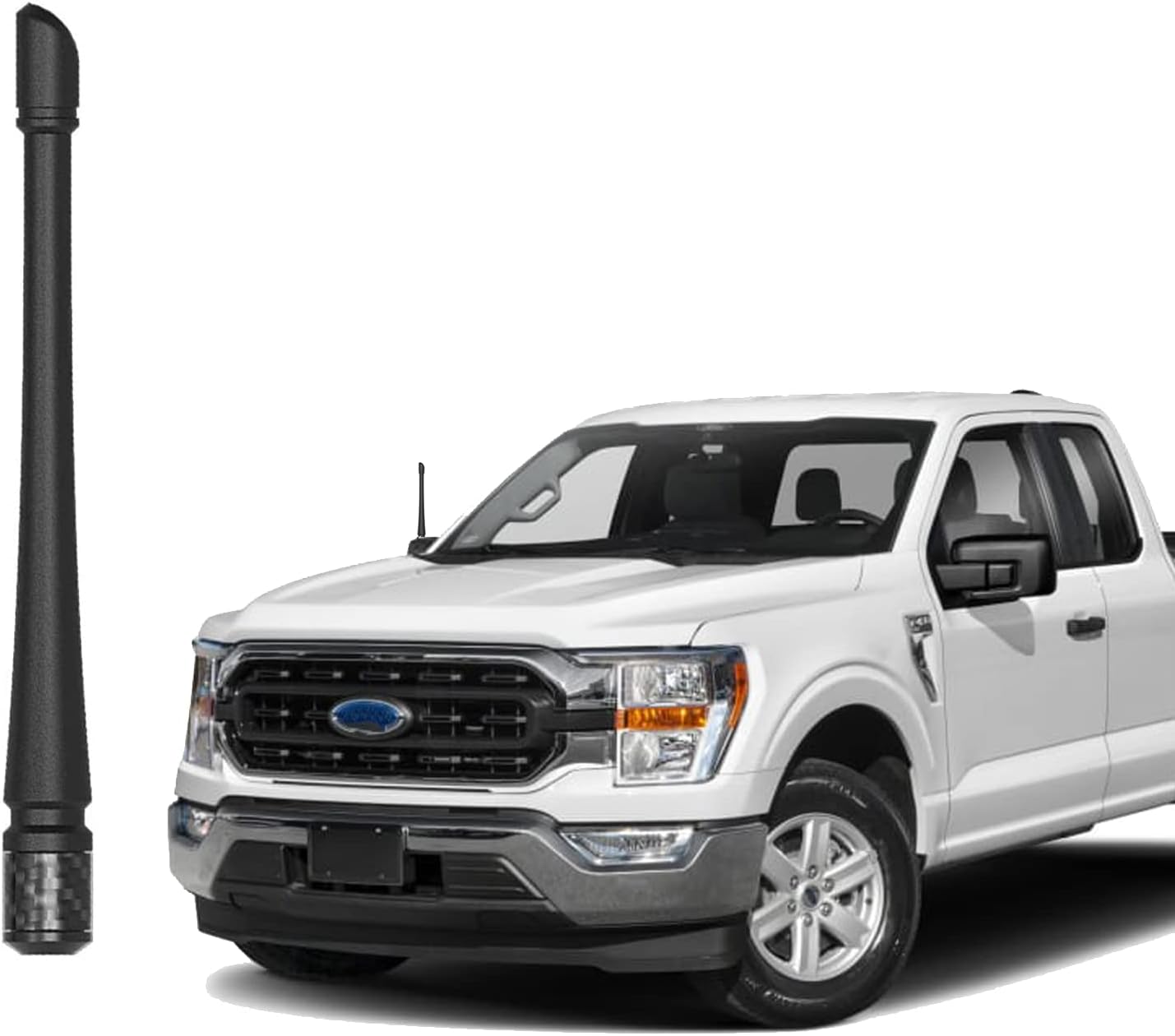 Antennas for Ford F150 (2009-2025) 7 Inch Rubber Antenna Replacement Car Wash-Proof Radio Antenna Truck Antenna Ford F150 Accessories Carbon Fiber