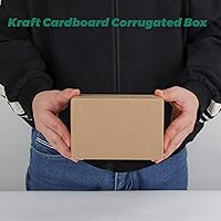 Vista 45 de Mat Board Center, 7x5x4 Inches Shipping Boxes for Mailing Moving Packaging, 25 Pack Corrugated Cardboard Boxes for Small Business, Kraft