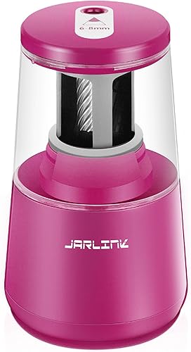Miniatura 18 de JARLINK - Sacapuntas eléctrico con hoja de alta resistencia para afilar rápidamente y parado automática, para lápices del número 2