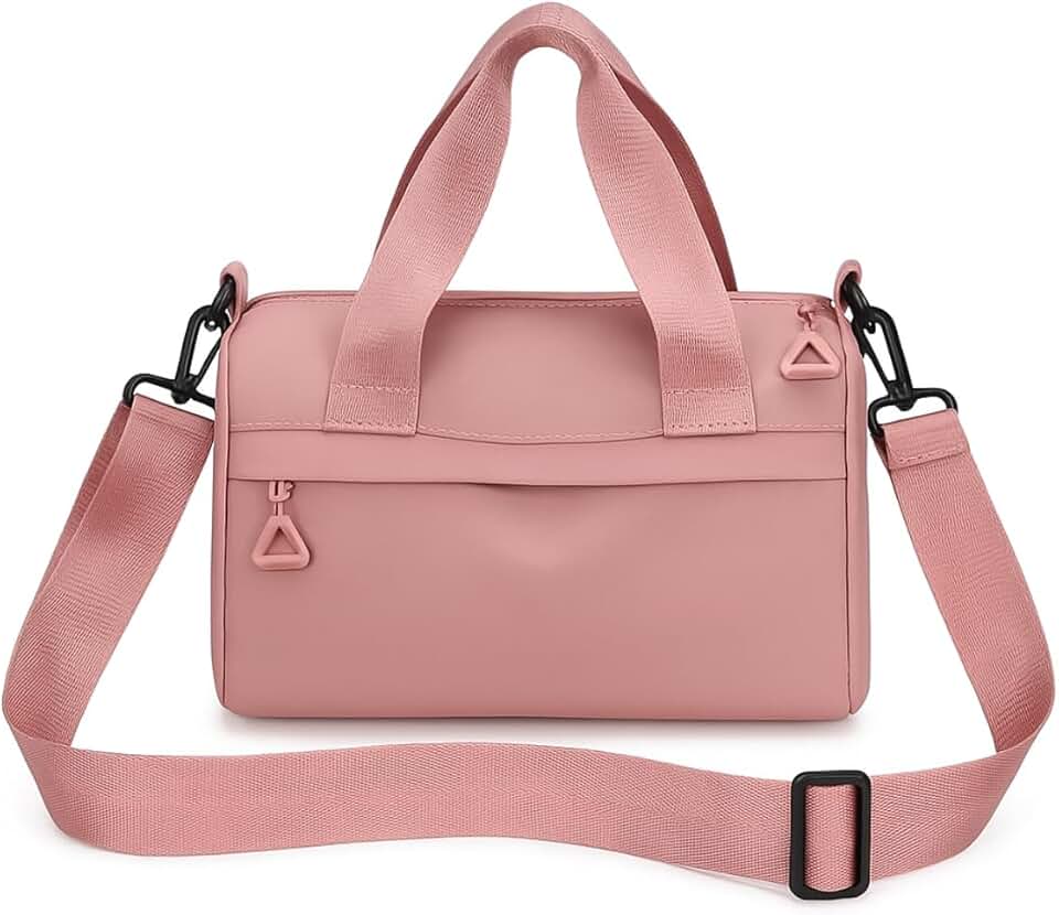 Bolsa Crossbody Feminina Transversal, Impermeável, 24 x 14 x 12 cm, Alça Ajustável, Bolso Externo, Tecido Poliéster Premium