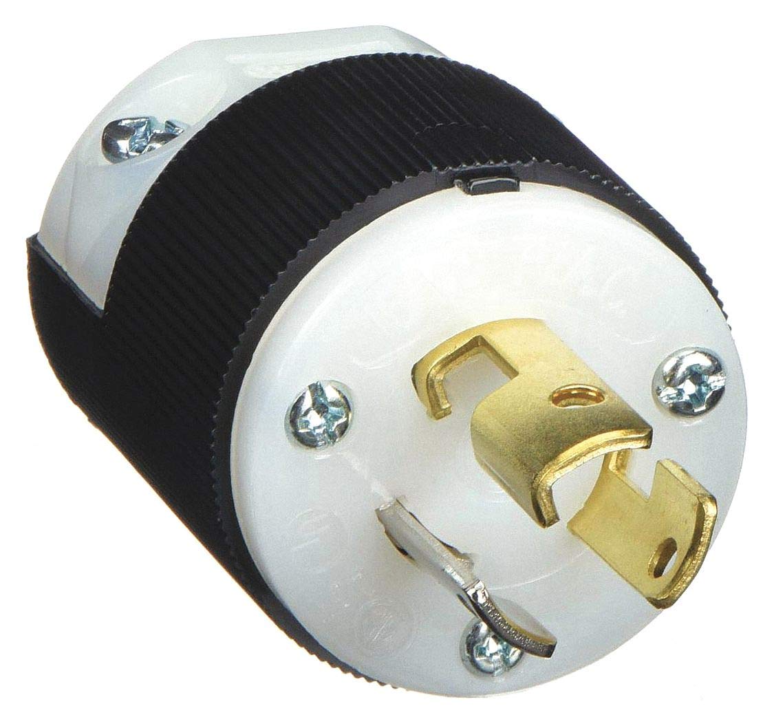 HubbellHBL4770C Locking, 15 A, L7-15, Black & White Nylon