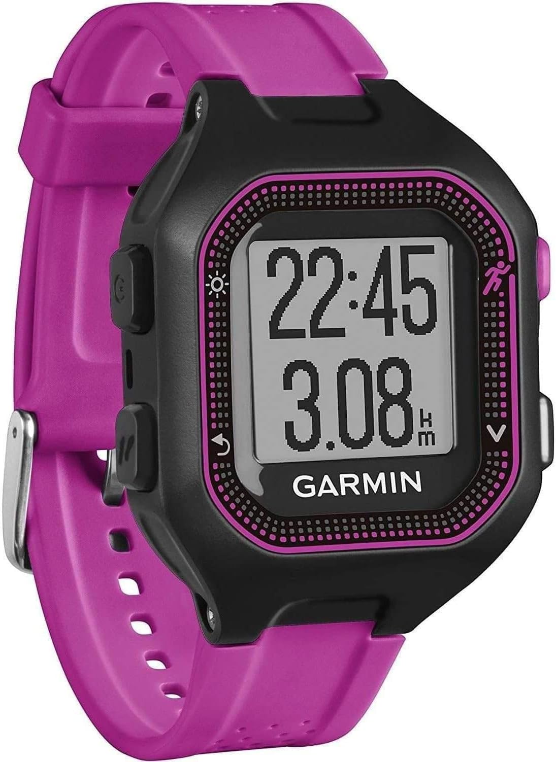 Garmin Forerunner 25 GPS Running Watch - Small, Black/Purple